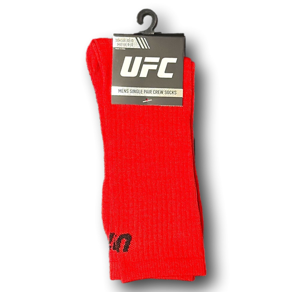 3/$20 UFC Ultimate Fighting Championship Logo Athletic Crew Socks - NWT